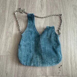 Daniella Lehavi Asymmetrical Blue Chained Purse